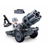 Sluban WWII | Set Constructie Mitraliera Anti-racheta